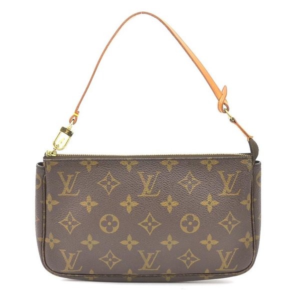 LOUIS VUITTON Brown Monogram Pouch - Picture 1 of 5